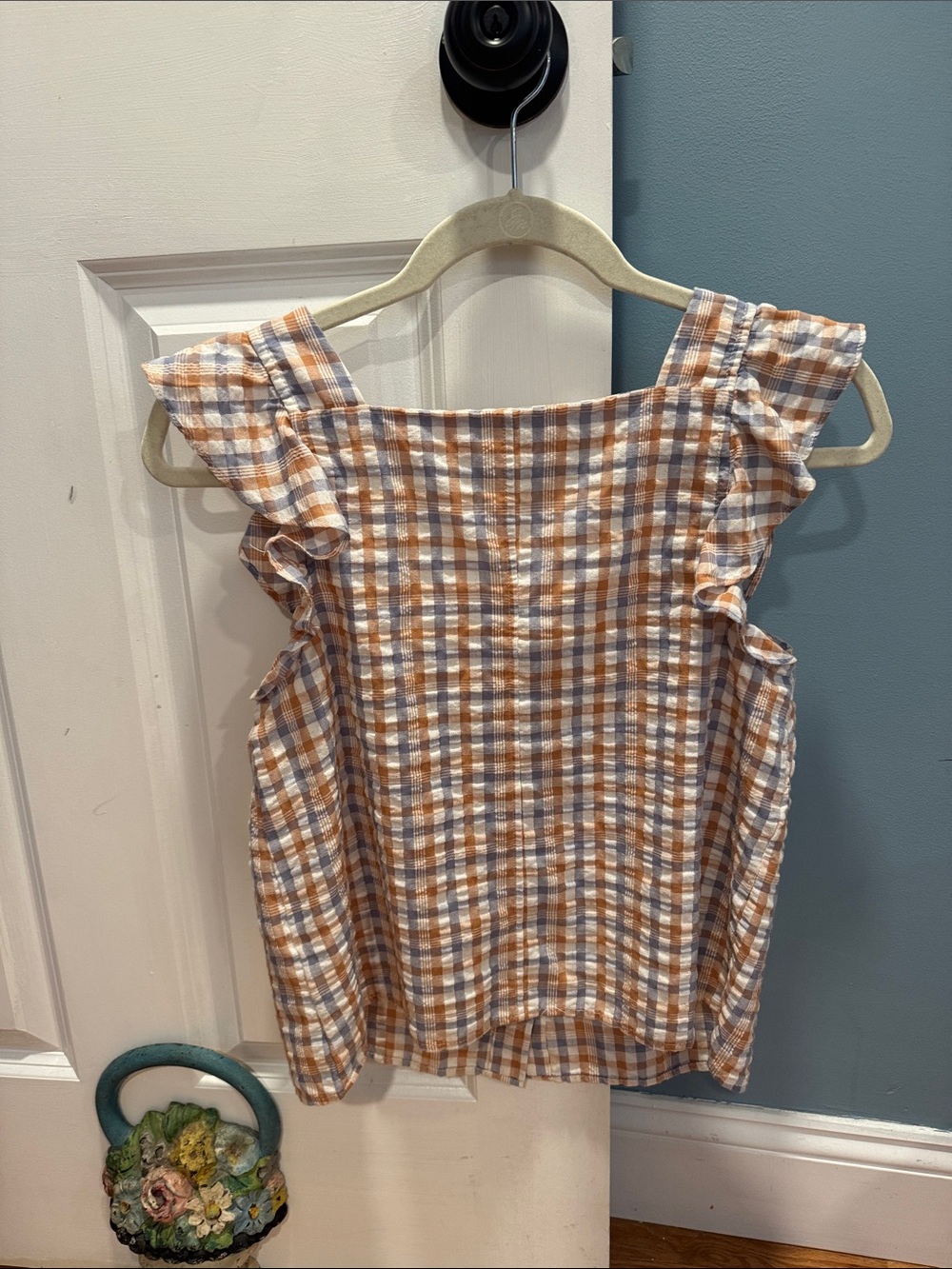Madewell sleeveless ruffle blouse - Picture 2 of 6